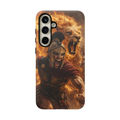 Spartan Lion Phone Case – Fierce Warrior Armor iPhone Case