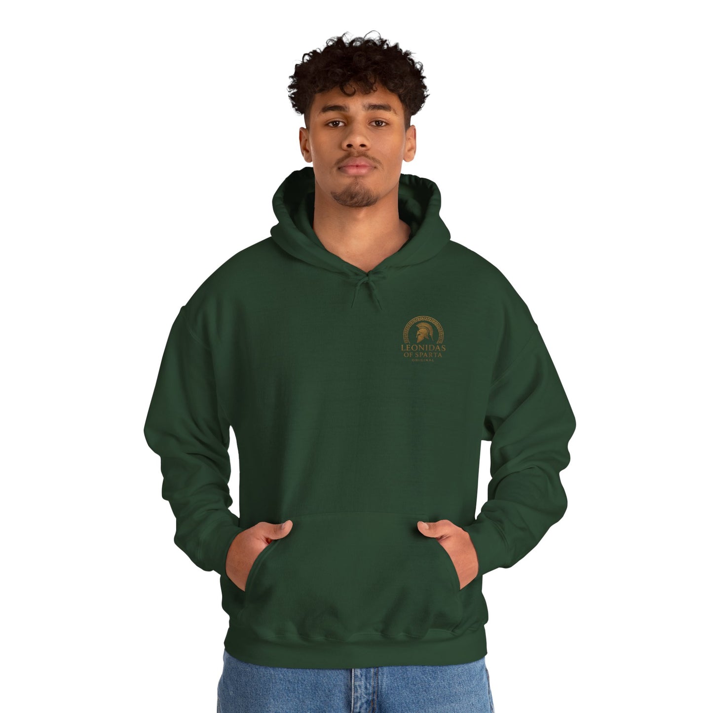 Leonidas of Sparta Hoodie – Spartan Helmet Crest Pullover