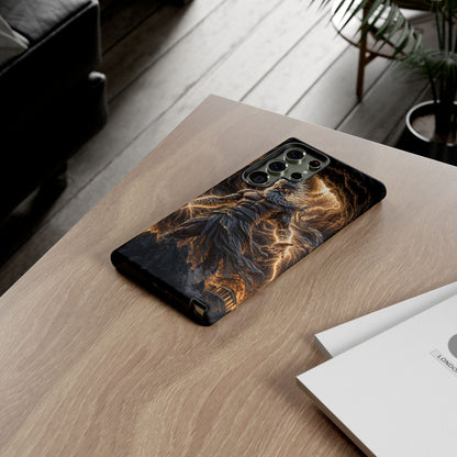 Mythic Thunder God Phone Case — Lightning Warrior Tough Protective Cover