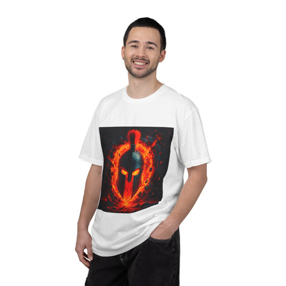 Spartan Helmet with Flames T-shirt