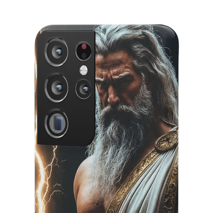 Zeus Lightning Phone Case — Mythic God Portrait Snap Case