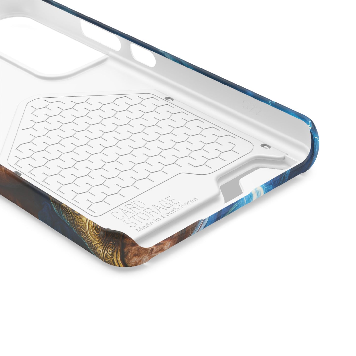 Zeus Lightning Phone Case with Card Holder — Mythic God Armor Design