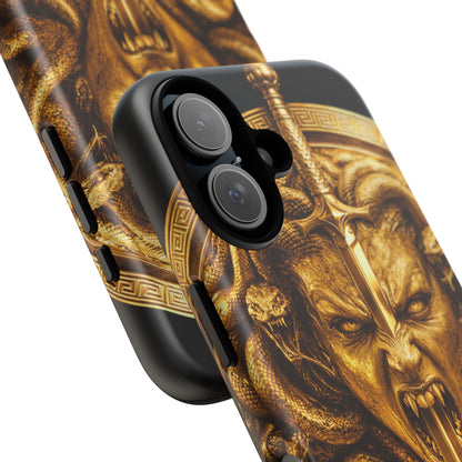 Phone Case — Gold Medusa Dagger Armor iPhone Cover