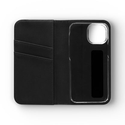 Spartan Warrior Flip Phone Case - Leather Wallet Folio with Red Cape Battle Design