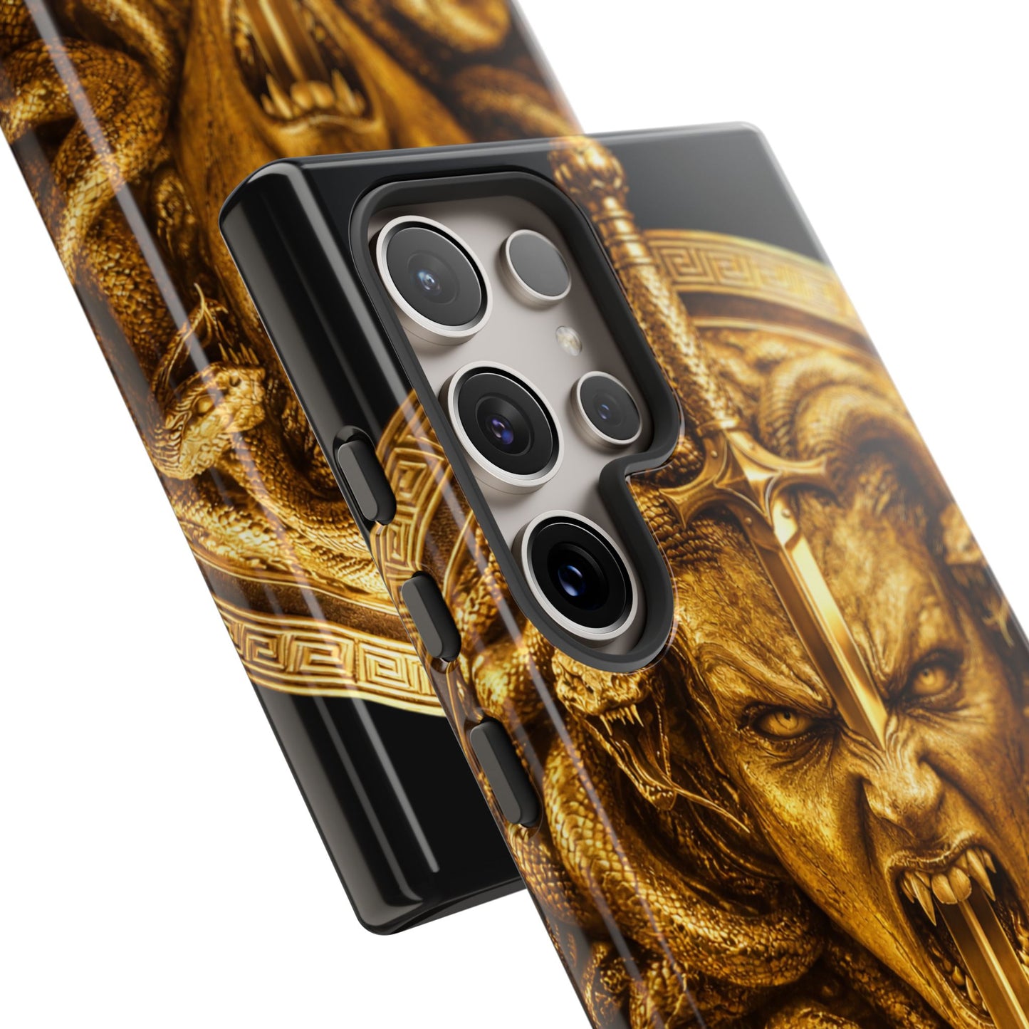 Phone Case — Gold Medusa Dagger Armor iPhone Cover
