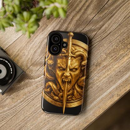 Phone Case — Gold Medusa Dagger Armor iPhone Cover
