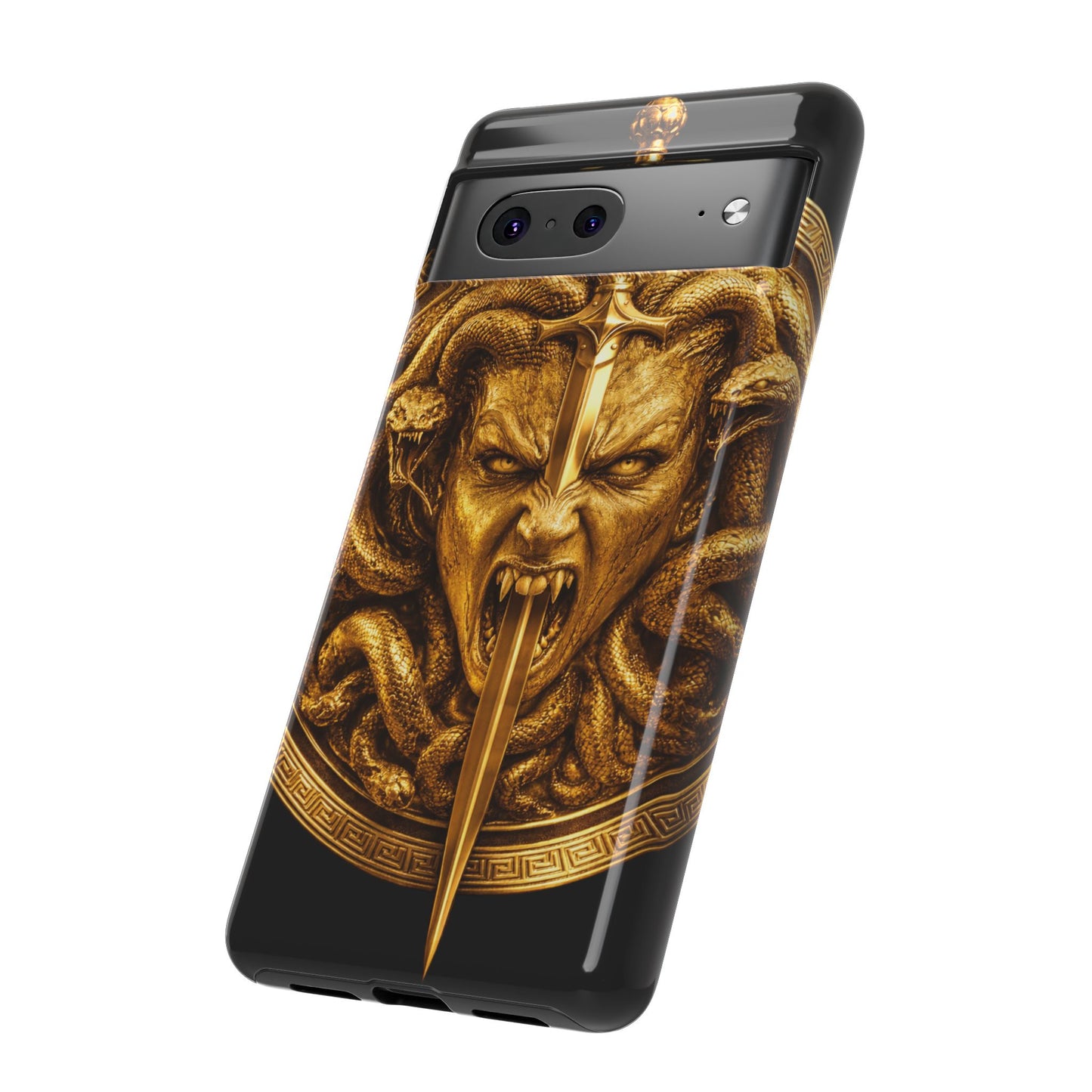 Phone Case — Gold Medusa Dagger Armor iPhone Cover