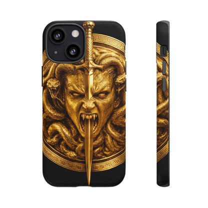 Phone Case — Gold Medusa Dagger Armor iPhone Cover