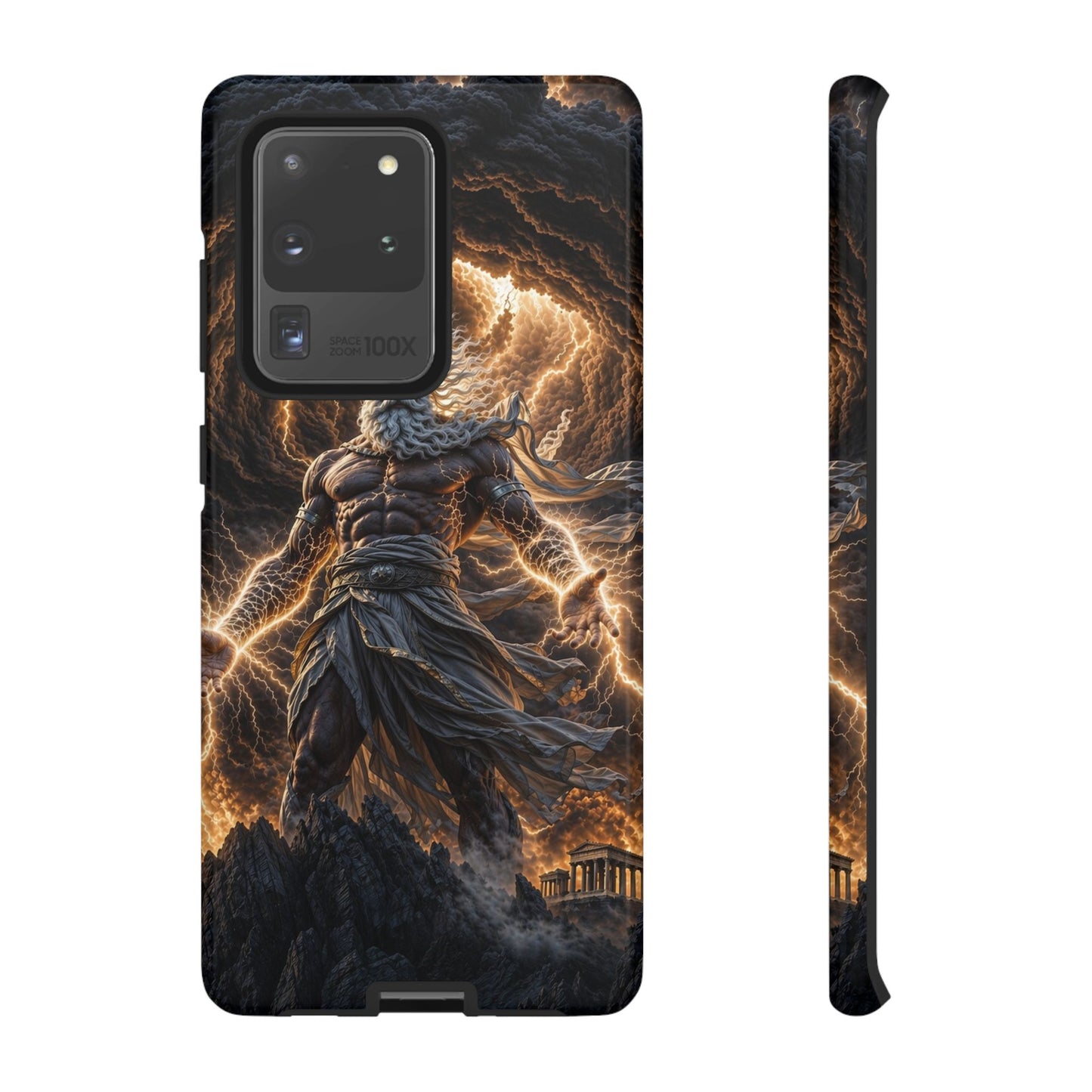 Mythic Thunder God Phone Case — Lightning Warrior Tough Protective Cover