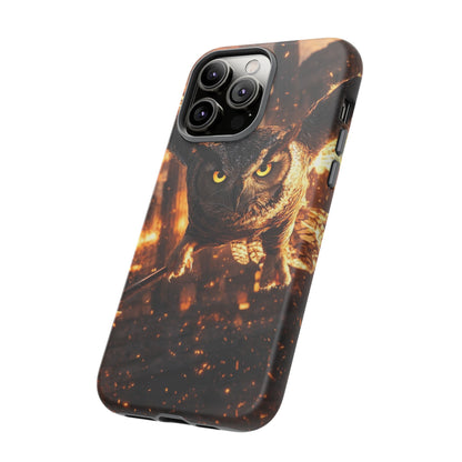 Owl in Flames Phone Case
