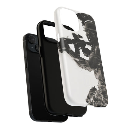 Tough Magnetic Case — Tactical Soldier Silhouette iPhone Cover