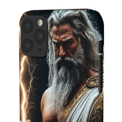 Zeus Lightning Phone Case — Mythic God Portrait Snap Case