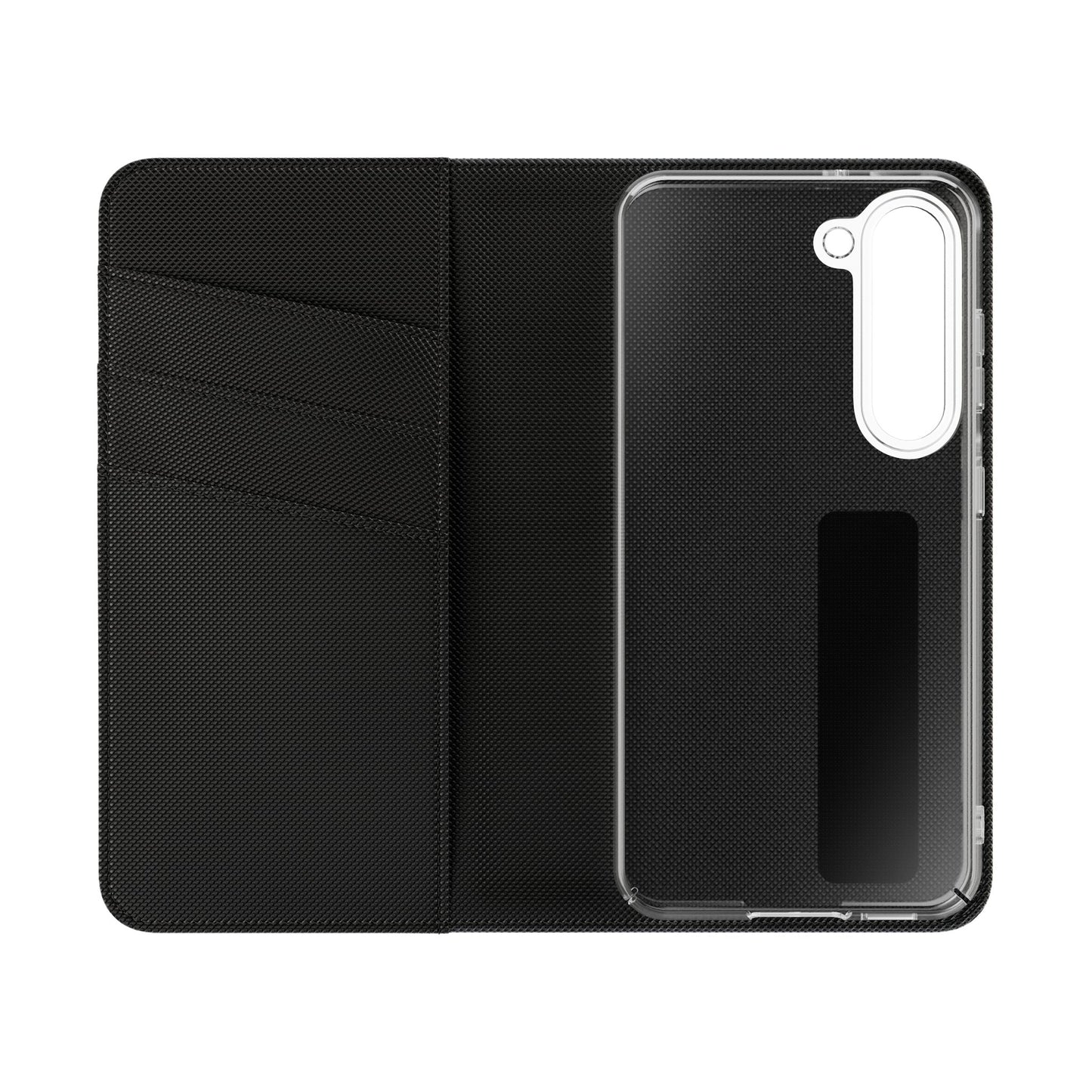 Wolf at Moonlit Ruins Flip Case — Mystical Nightscape Phone Wallet