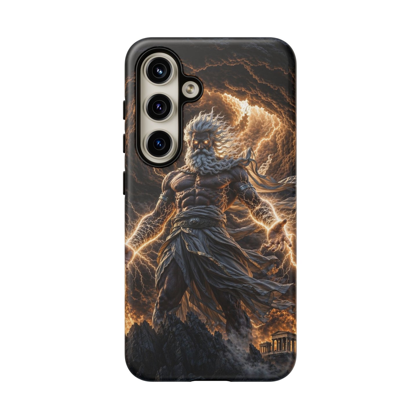Mythic Thunder God Phone Case — Lightning Warrior Tough Protective Cover