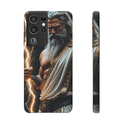 Zeus Lightning Phone Case — Mythic God Portrait Snap Case