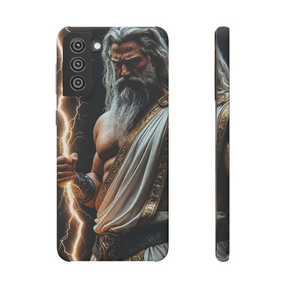 Zeus Lightning Phone Case — Mythic God Portrait Snap Case
