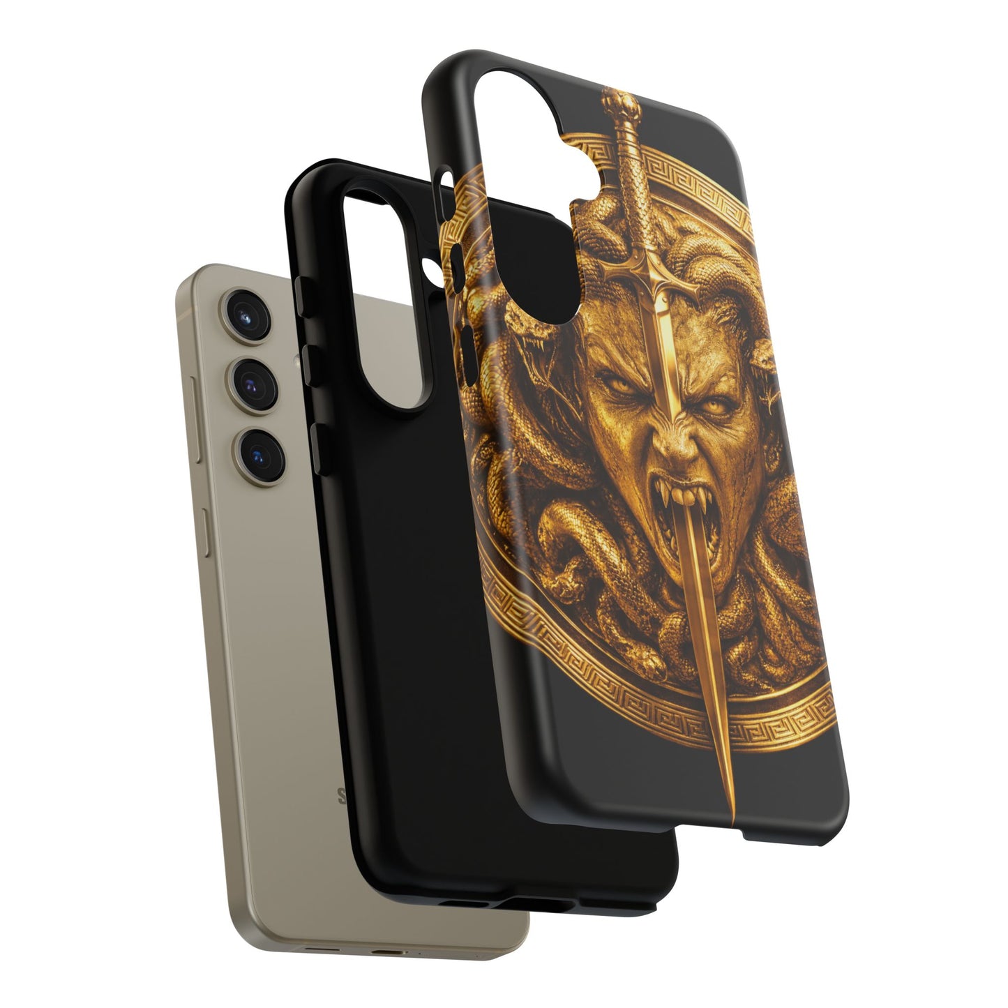 Phone Case — Gold Medusa Dagger Armor iPhone Cover