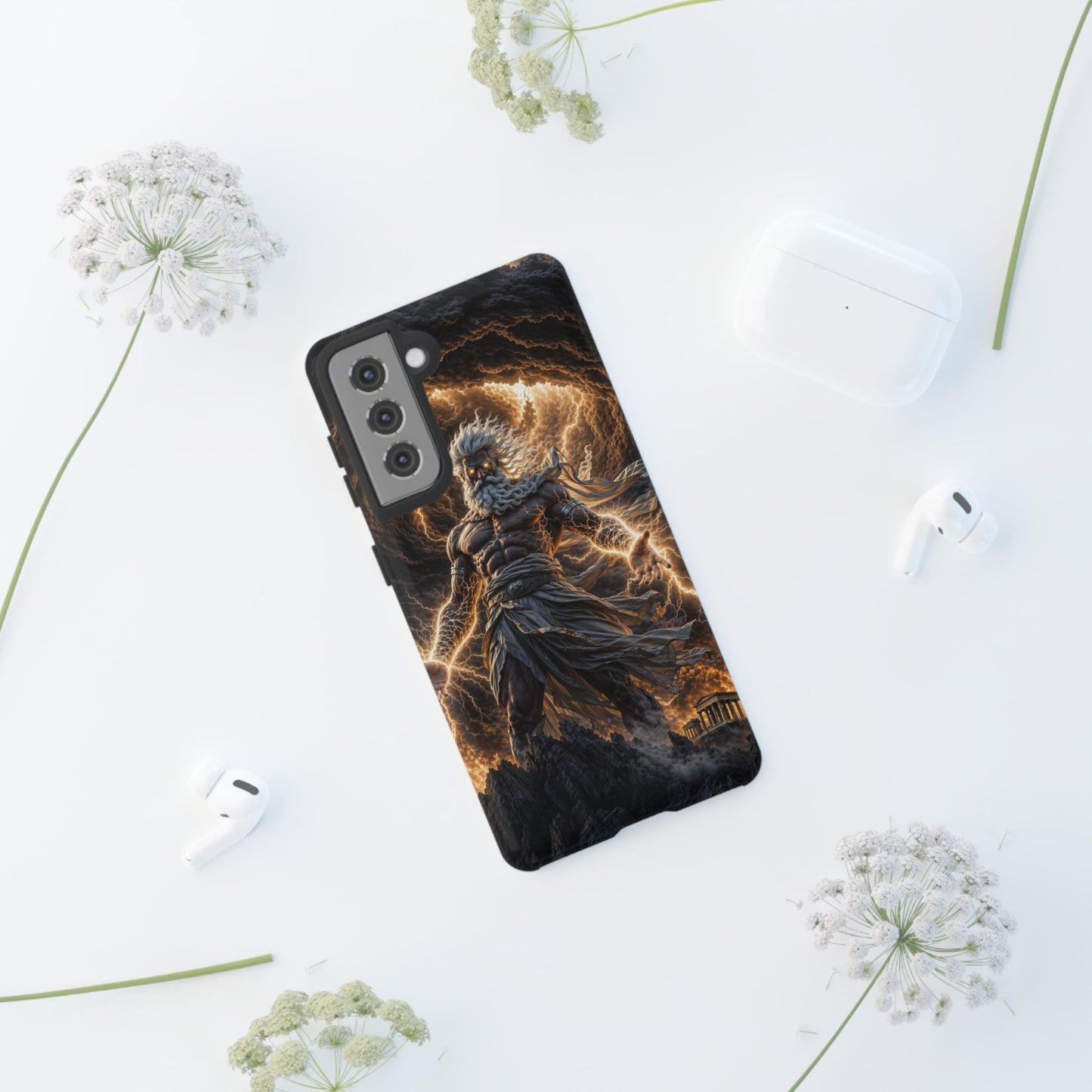 Mythic Thunder God Phone Case — Lightning Warrior Tough Protective Cover