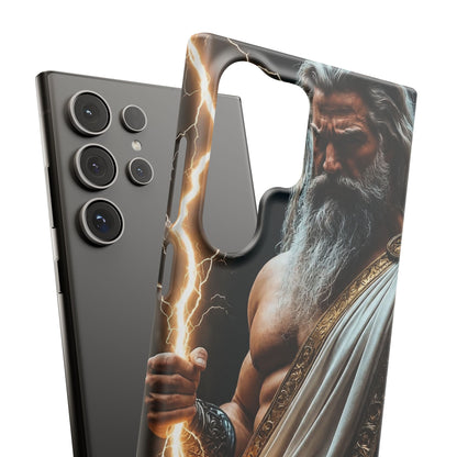 Zeus Lightning Phone Case — Mythic God Portrait Snap Case