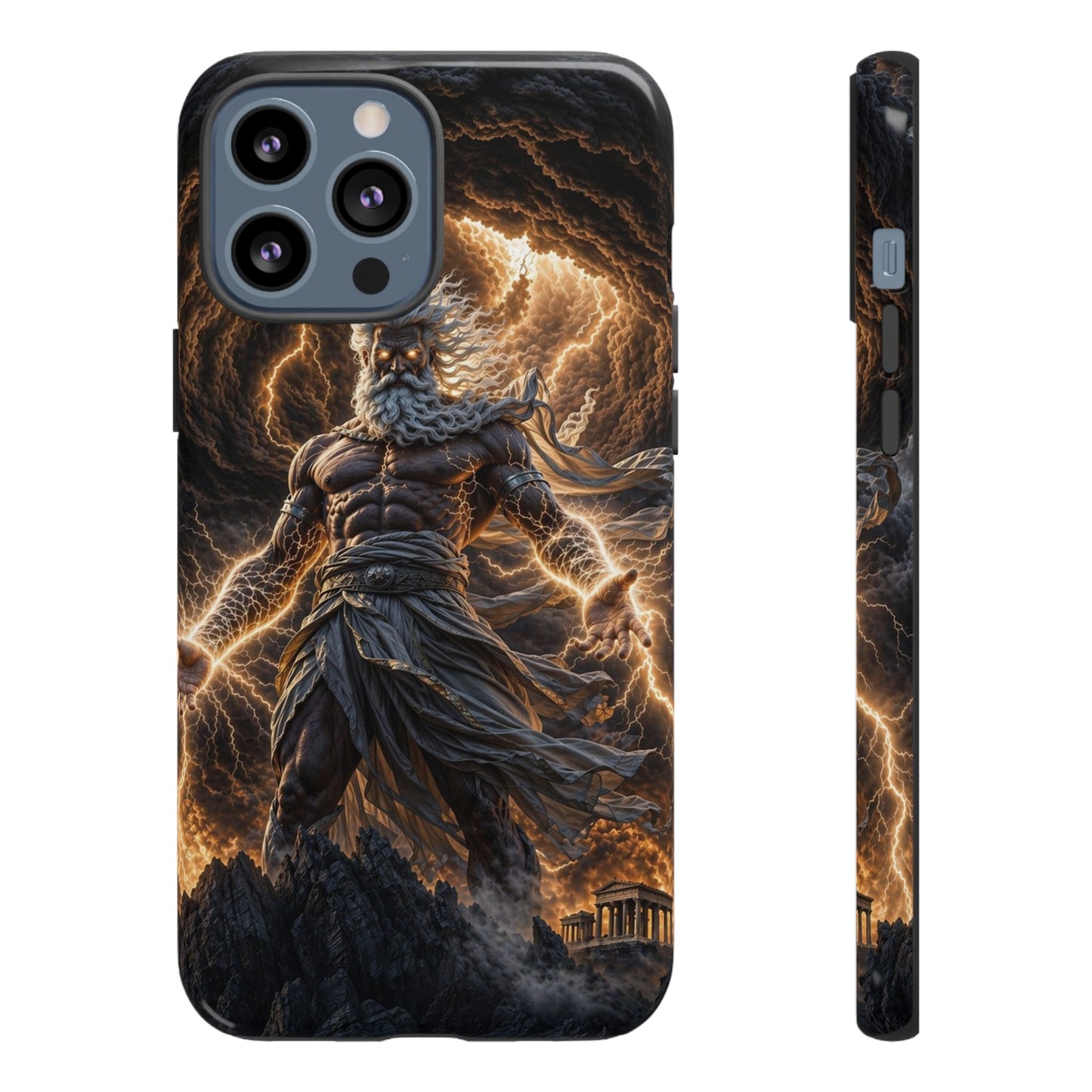 Mythic Thunder God Phone Case — Lightning Warrior Tough Protective Cover