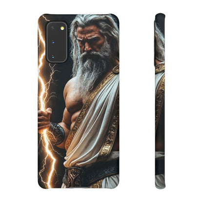 Zeus Lightning Phone Case — Mythic God Portrait Snap Case