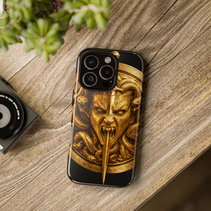 Phone Case — Gold Medusa Dagger Armor iPhone Cover