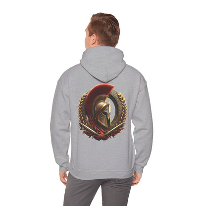 Leonidas of Sparta Hoodie – Spartan Helmet Crest Pullover