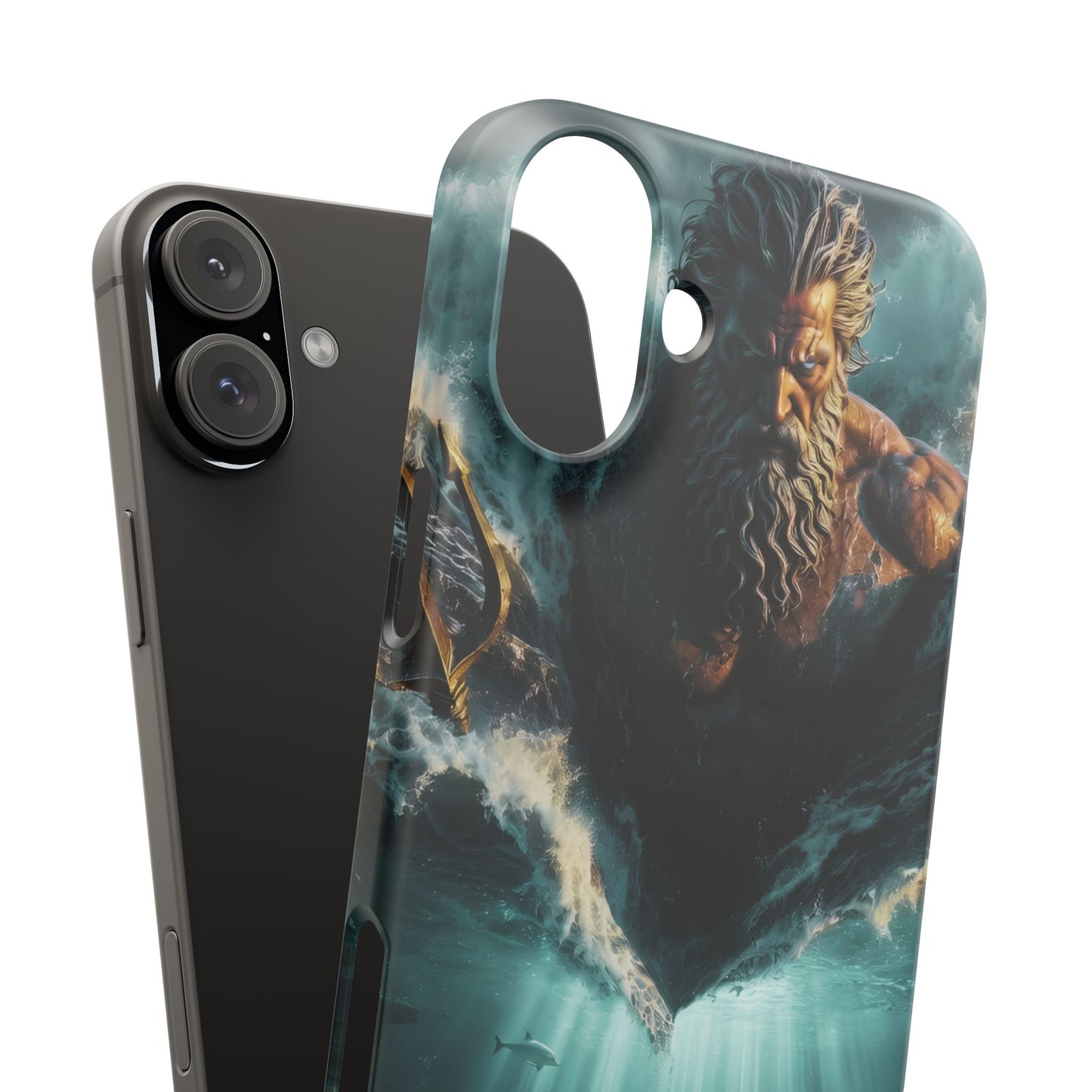 poseidon God Phone Case – Mythic Triton Ocean iPhone Snap Case