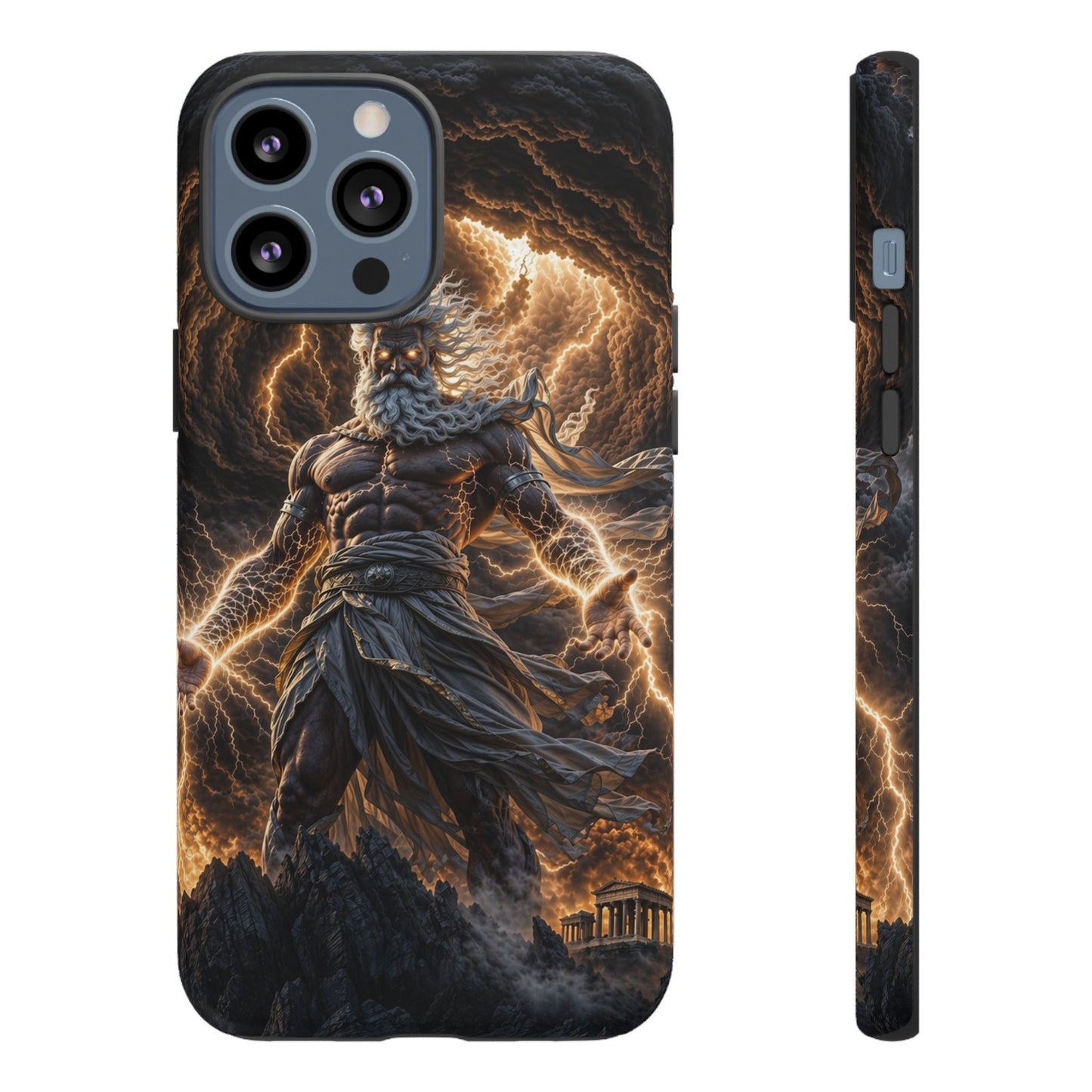 Mythic Thunder God Phone Case — Lightning Warrior Tough Protective Cover