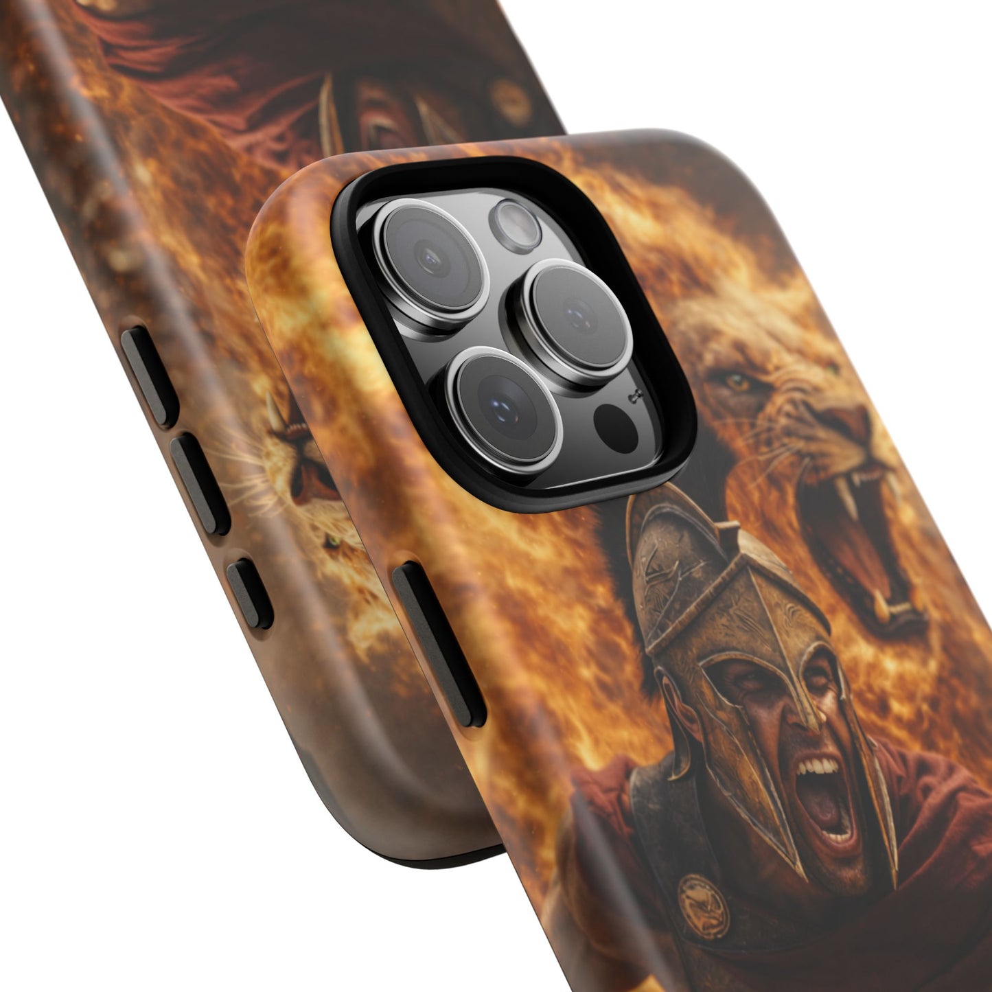 Spartan Lion Phone Case – Fierce Warrior Armor iPhone Case