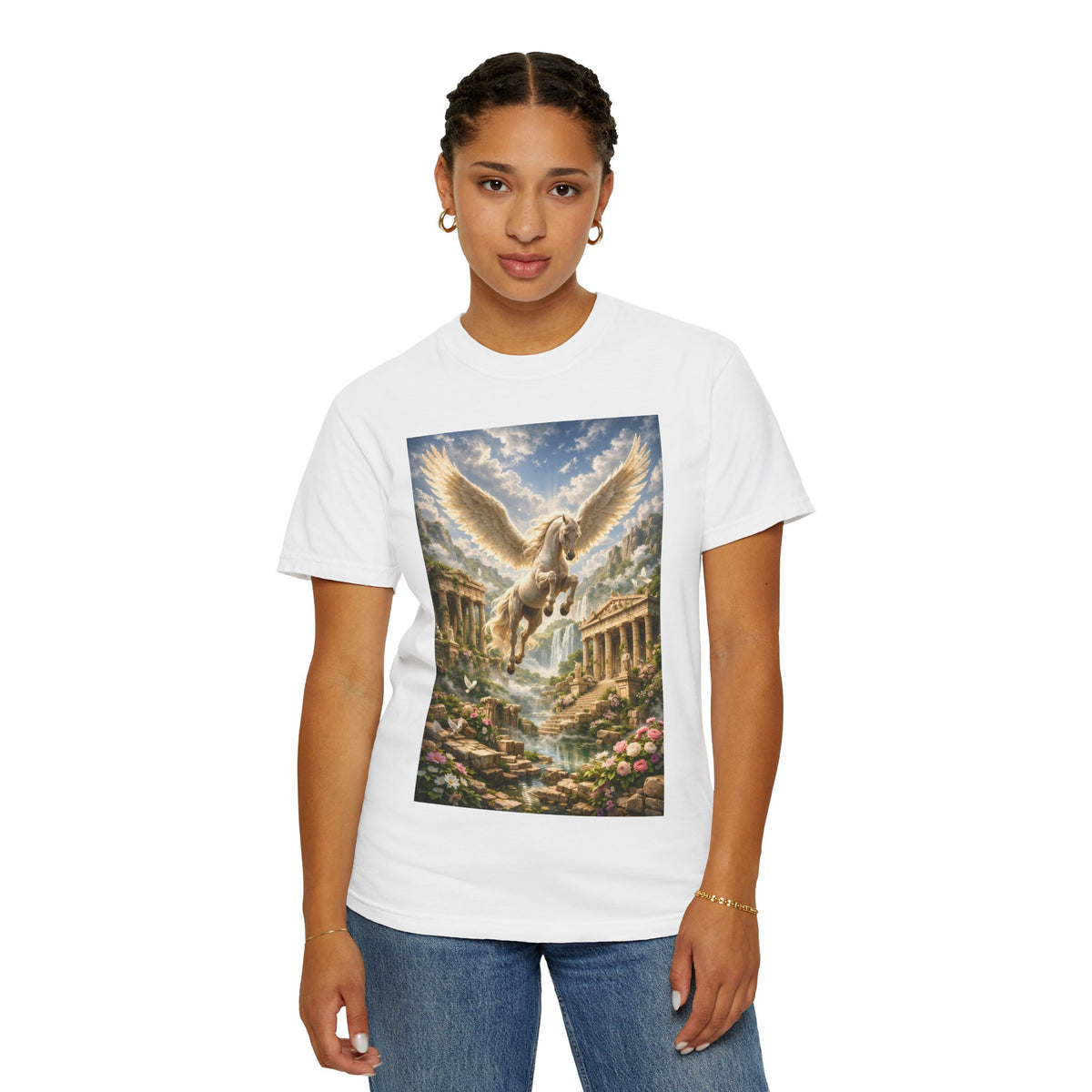 Pegasus Mythology T‑Shirt — Leonidas of Sparta Graphic Tee