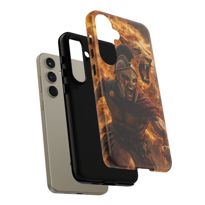 Spartan Lion Phone Case – Fierce Warrior Armor iPhone Case