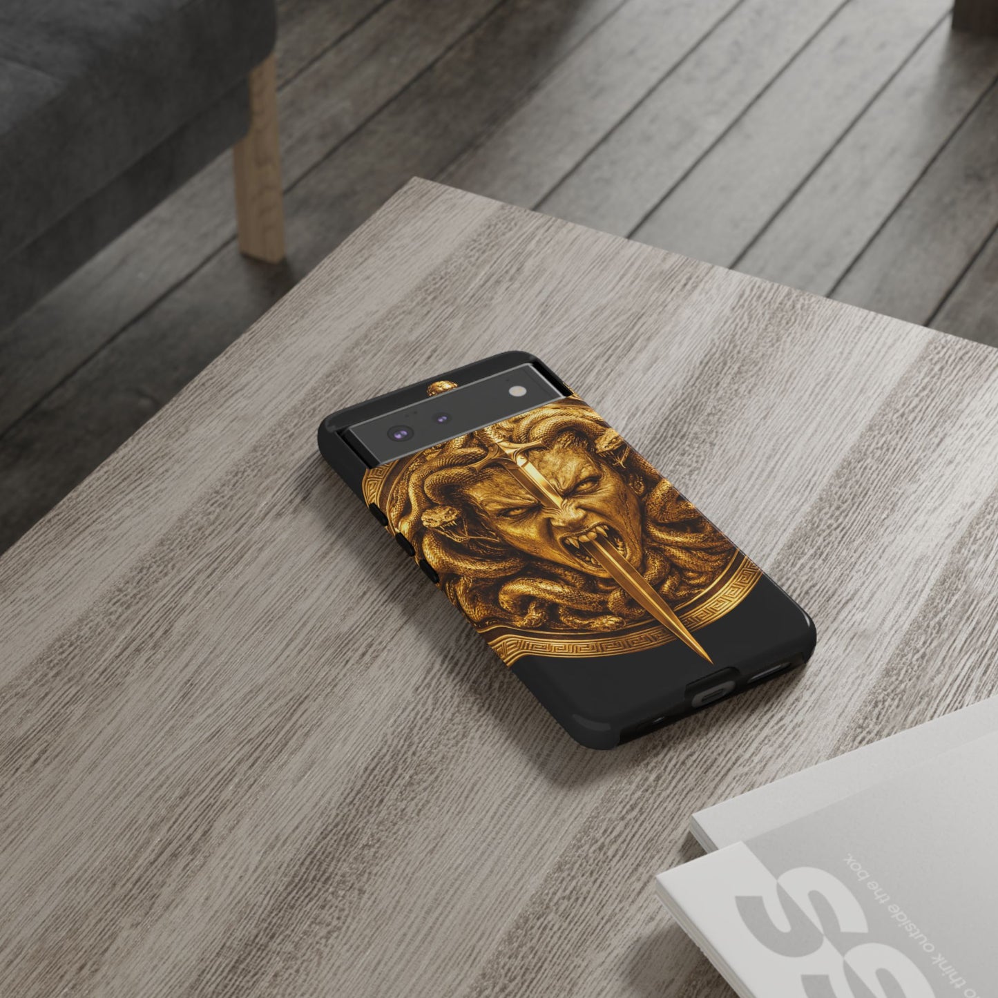 Phone Case — Gold Medusa Dagger Armor iPhone Cover