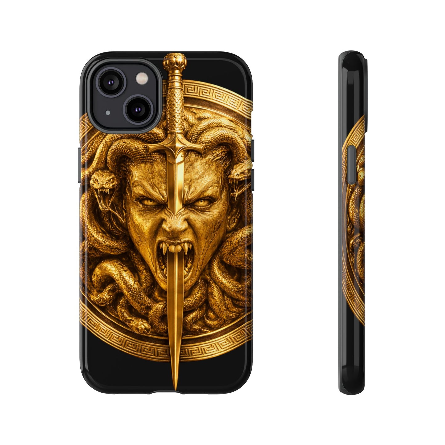 Phone Case — Gold Medusa Dagger Armor iPhone Cover