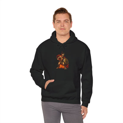 Leonidas of Sparta Hoodie — Spartan Warrior Graphic Hooded Sweatshirt