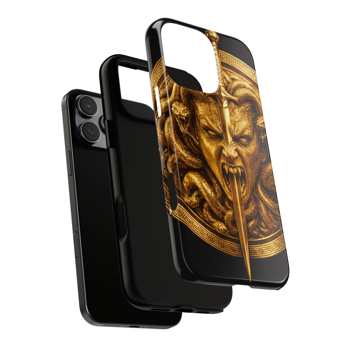 Phone Case — Gold Medusa Dagger Armor iPhone Cover