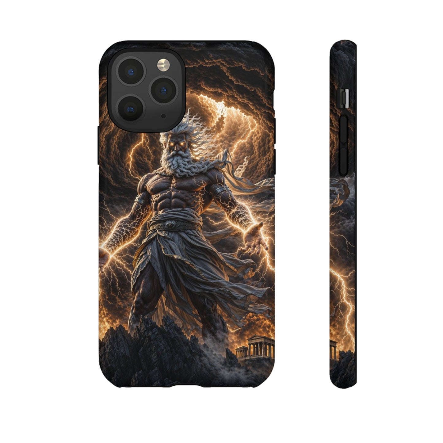 Mythic Thunder God Phone Case — Lightning Warrior Tough Protective Cover