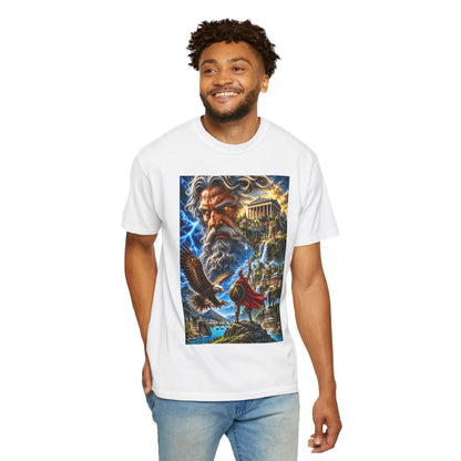 Greek Mythology T-Shirt — Zeus Lightning God Design