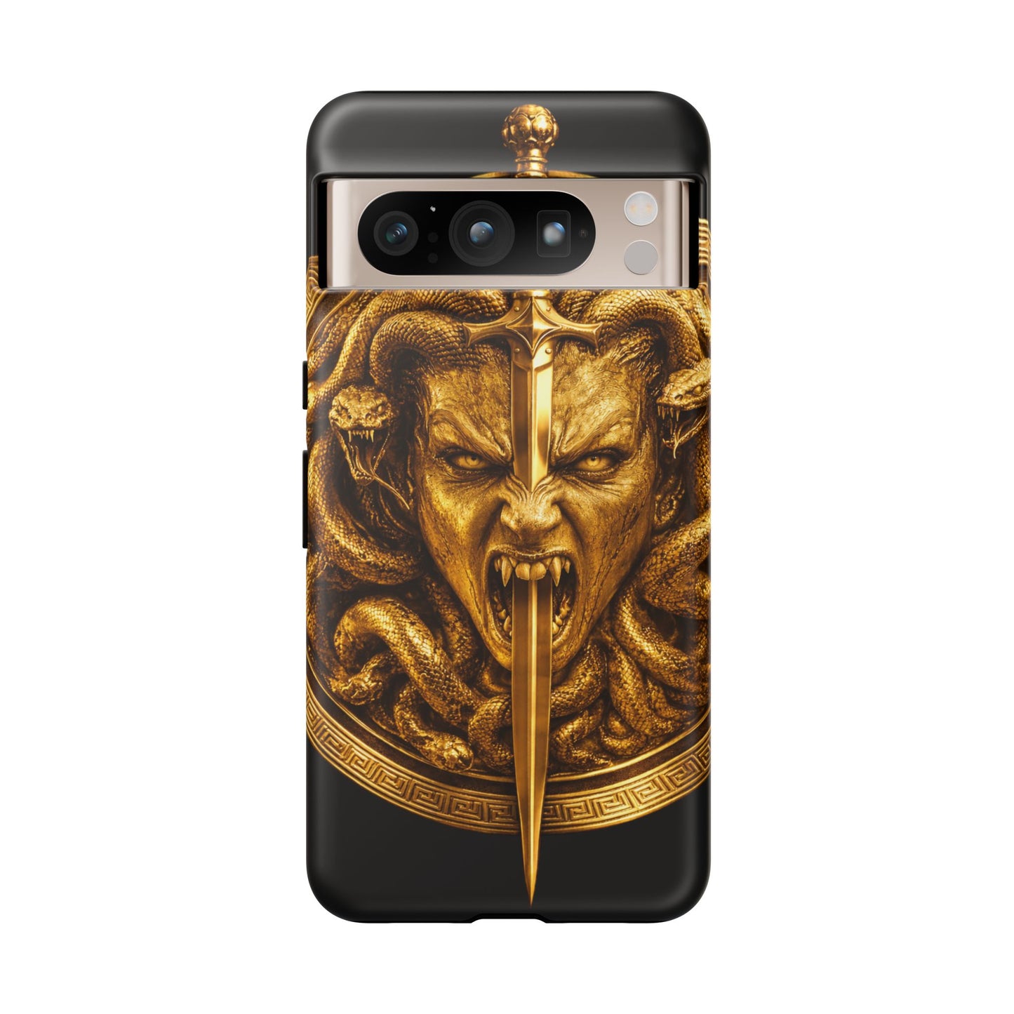 Phone Case — Gold Medusa Dagger Armor iPhone Cover