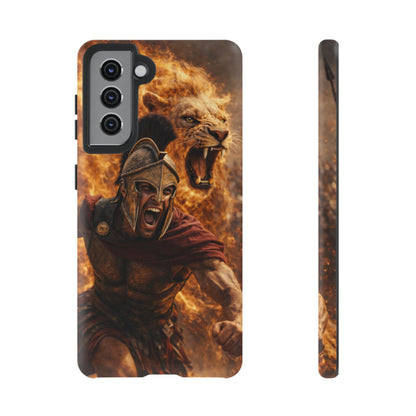 Spartan Lion Phone Case – Fierce Warrior Armor iPhone Case