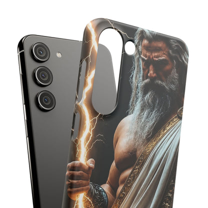Zeus Lightning Phone Case — Mythic God Portrait Snap Case