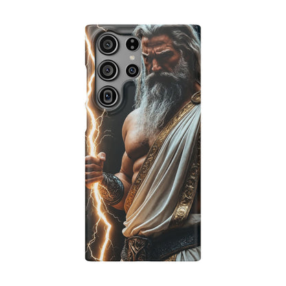 Zeus Lightning Phone Case — Mythic God Portrait Snap Case