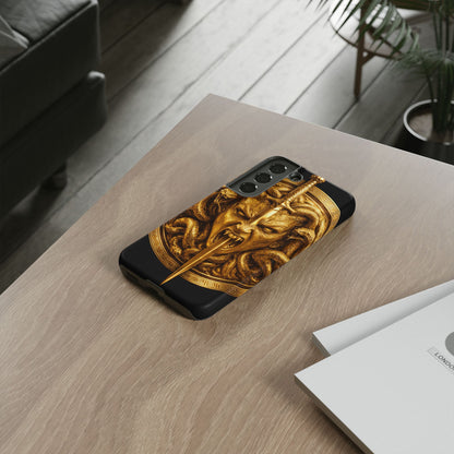 Phone Case — Gold Medusa Dagger Armor iPhone Cover