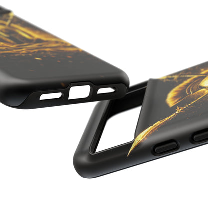 Spartan Helmet Gold Phone Case - Tough Warrior Armor Phone Cover
