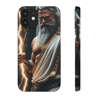 Zeus Lightning Phone Case — Mythic God Portrait Snap Case