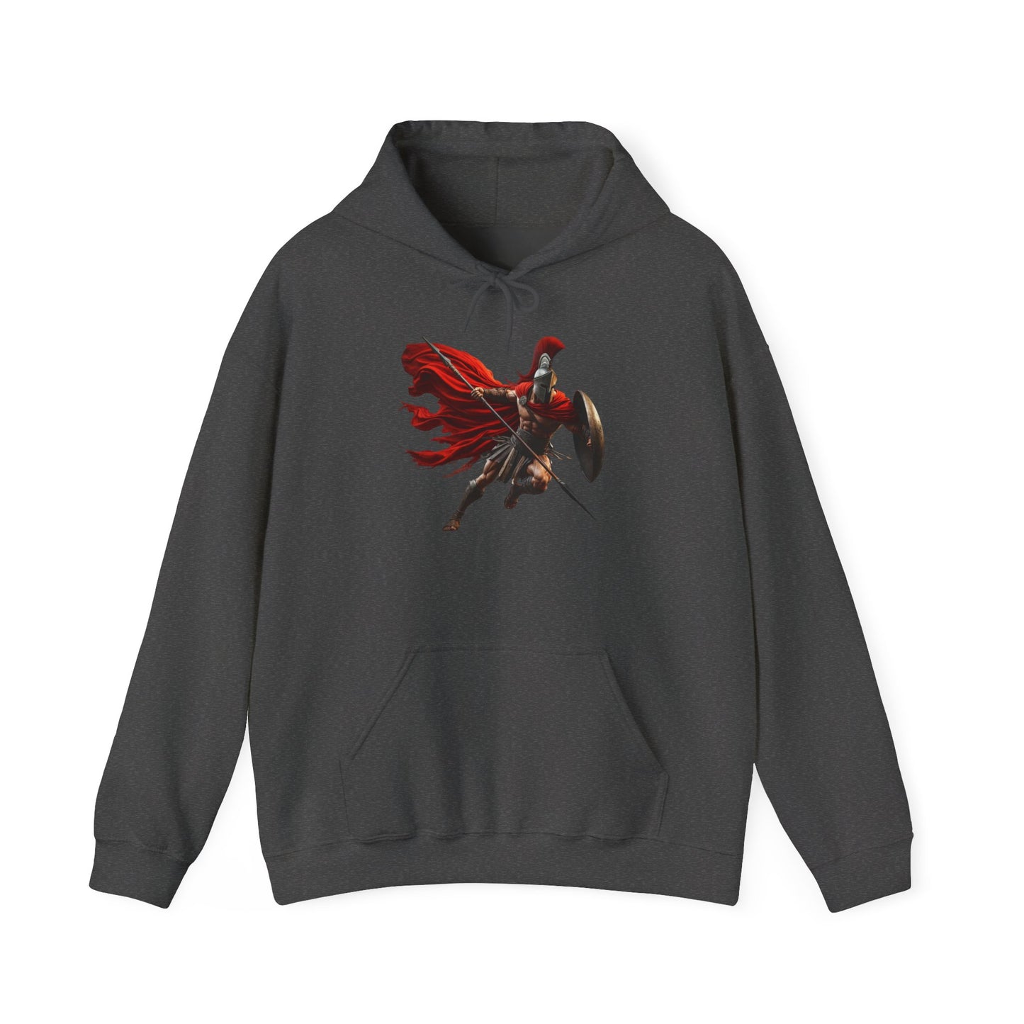 Spartan Warrior Hoodie – Leonidas of Sparta Battle Graphic Sweatshirt