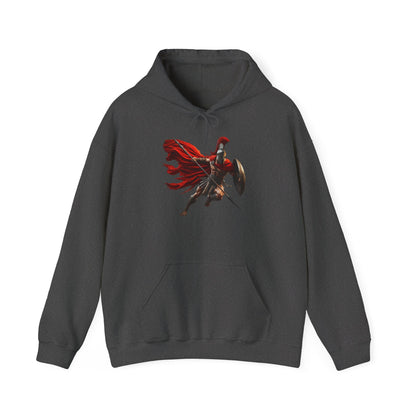 Spartan Warrior Hoodie – Leonidas of Sparta Battle Graphic Sweatshirt