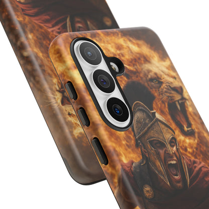 Spartan Lion Phone Case – Fierce Warrior Armor iPhone Case