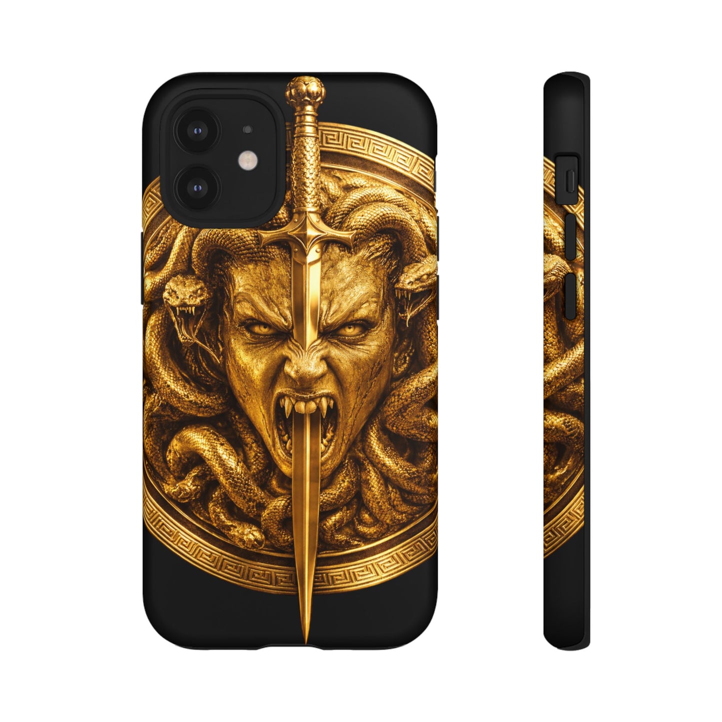 Phone Case — Gold Medusa Dagger Armor iPhone Cover