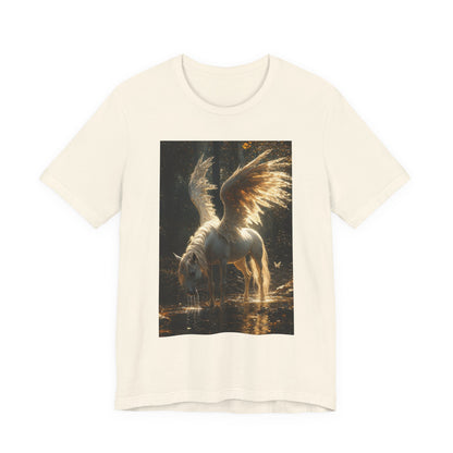 Pegasus Art Tee — Golden Winged Horse Graphic T-Shirt